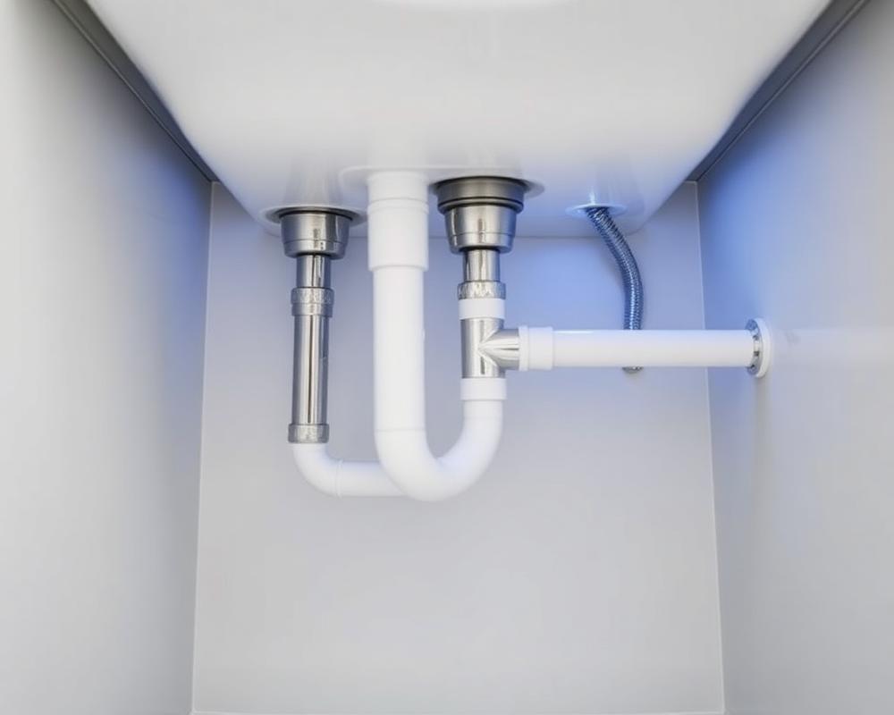 Kitchen pipework rebuild — after